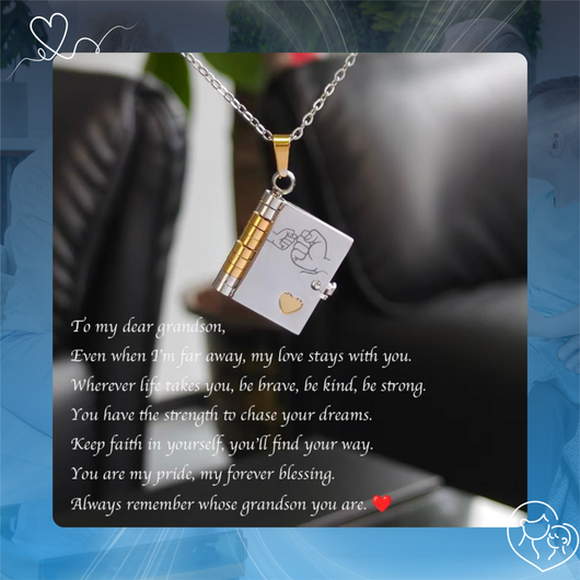 Heartfelt Book Locket Necklace