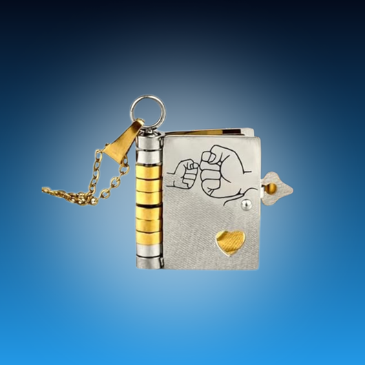 Heartfelt Book Locket Necklace