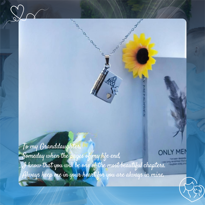 Heartfelt Book Locket Necklace