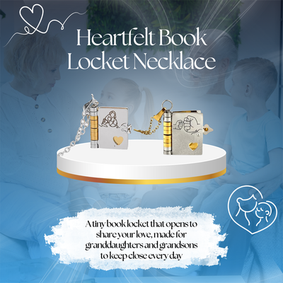 Heartfelt Book Locket Necklace