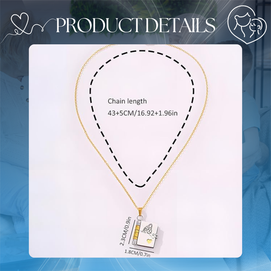 Heartfelt Book Locket Necklace