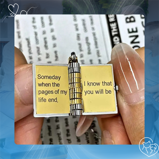 Heartfelt Book Locket Necklace