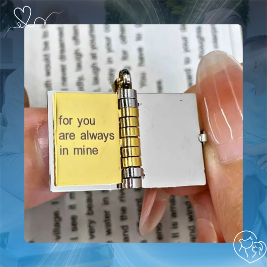 Heartfelt Book Locket Necklace
