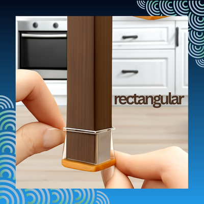 Rubber Floor Protectors - Fits 4 Chairs
