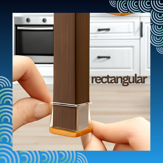 Rubber Floor Protectors - Fits 4 Chairs
