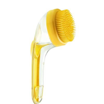 Pet Bath Brush with Built-in Shampoo Dispenser