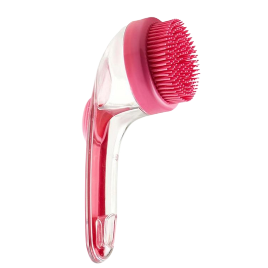 Pet Bath Brush with Built-in Shampoo Dispenser