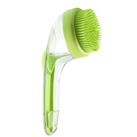 Pet Bath Brush with Built-in Shampoo Dispenser