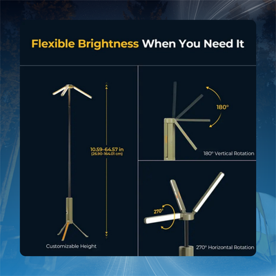 Portable Camping Light with Tripod