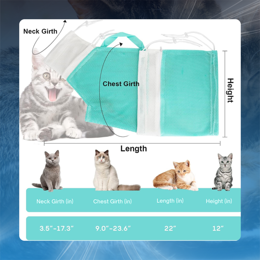 Cat Grooming Shower Bag