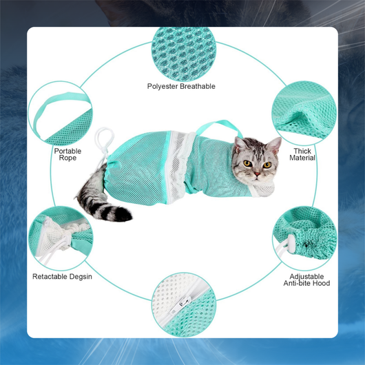 Cat Grooming Shower Bag
