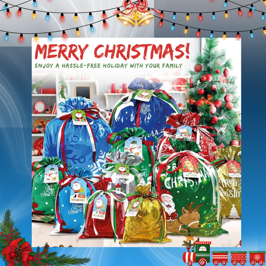 Easy Christmas Gift Wrap Set