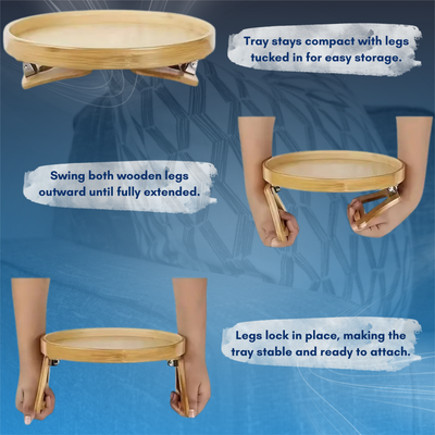 Portable Sofa Clip On Tray Table