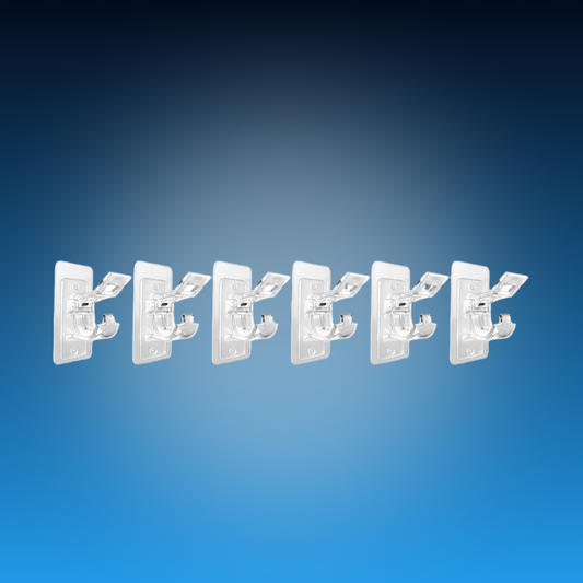 No-Drill Curtain Rod Holders (6 Pack)