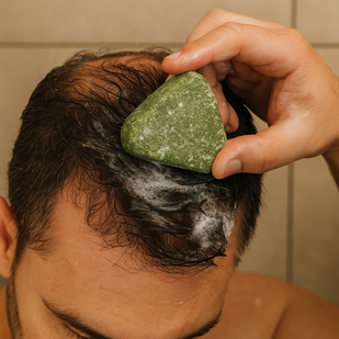 Apply the Shampoo Bar