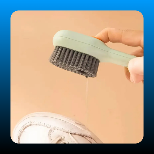 Shoe Brush with Liquid Holder
