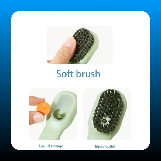 Shoe Brush with Liquid Holder