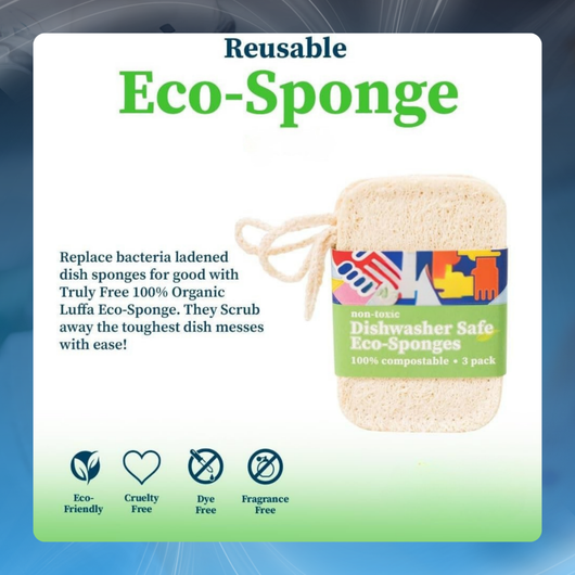 Non-Scratch Organic Luffa Sponges