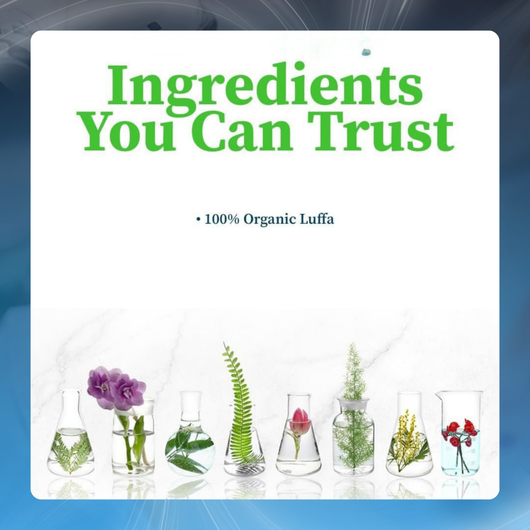 Non-Scratch Organic Luffa Sponges