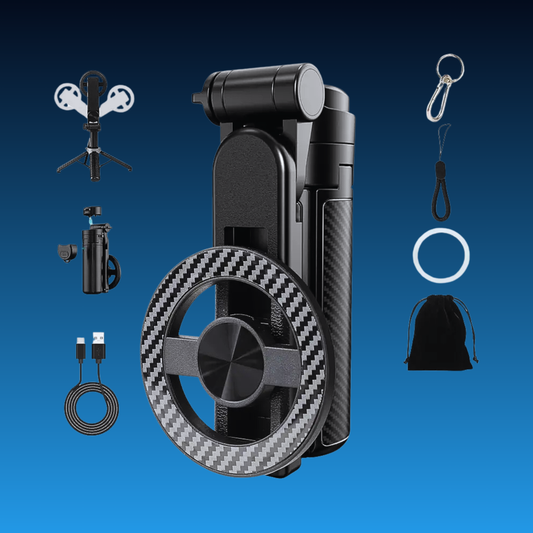 Pocket-Sized 4-in-1 Magnetic Selfie Stick