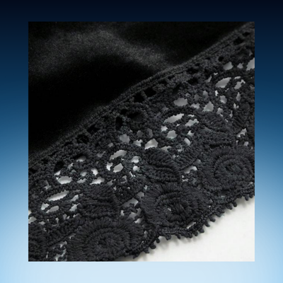 Plus Size Velvet Lace Lantern Sleeve Dress