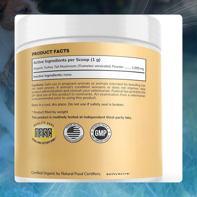Turkey Tail Powder for Dog Lumps & Bumps