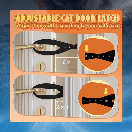 Adjustable Cat Door Latch (4-Pack)