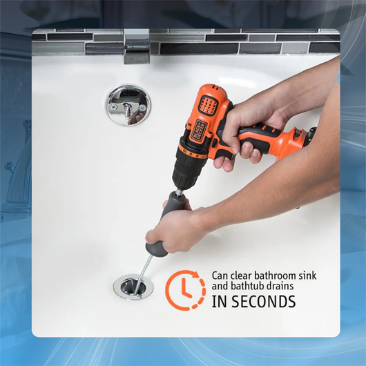 Drain Snake Clog Remover for Tubs and Sinks