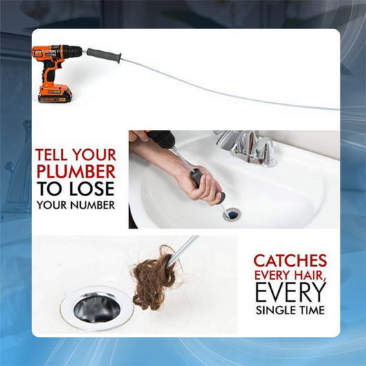 Drain Snake Clog Remover for Tubs and Sinks