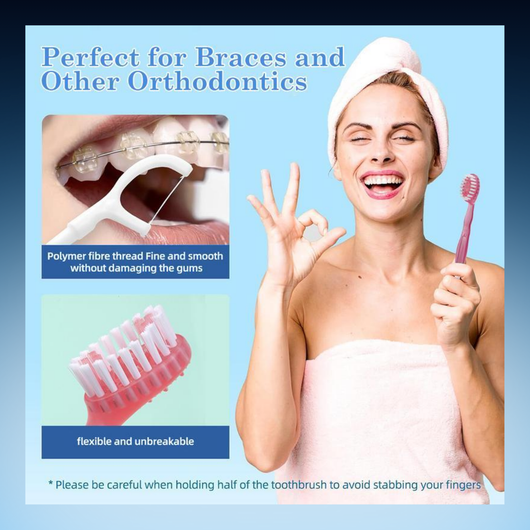 5-in-1 Disposable Travel Toothbrush Set