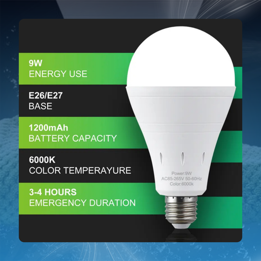 Rechargeable Emergency LED Bulb