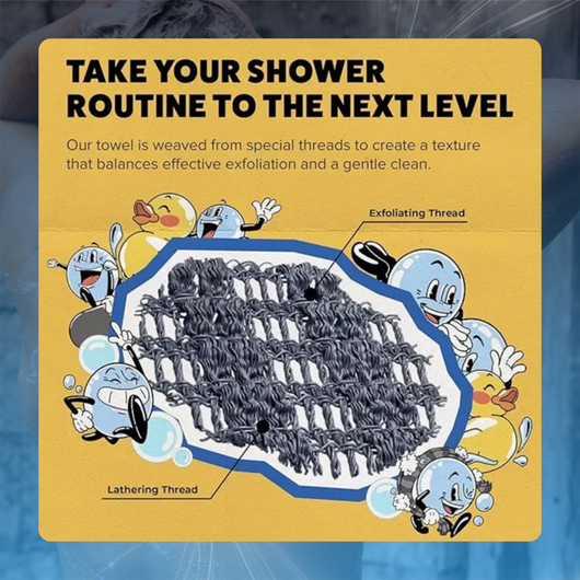Exfoliating Shower Bath Towel