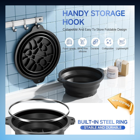 Facial Ice Bath Bowl with Built-in Tray
