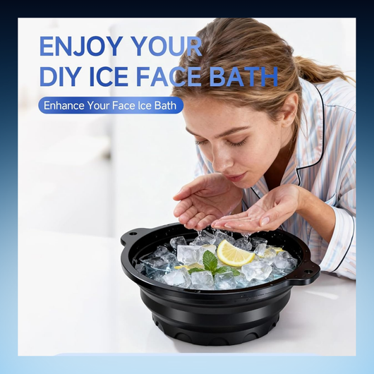 Facial Ice Bath Bowl with Built-in Tray