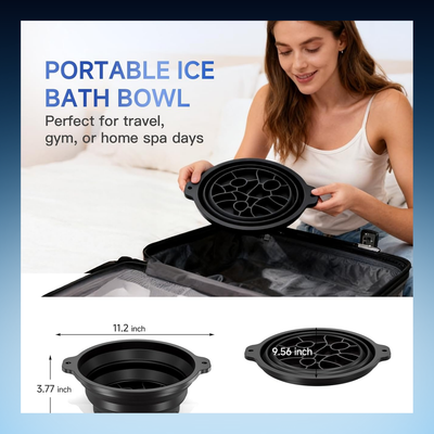 Facial Ice Bath Bowl with Built-in Tray