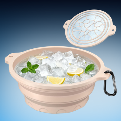 Facial Ice Bath Bowl with Built-in Tray