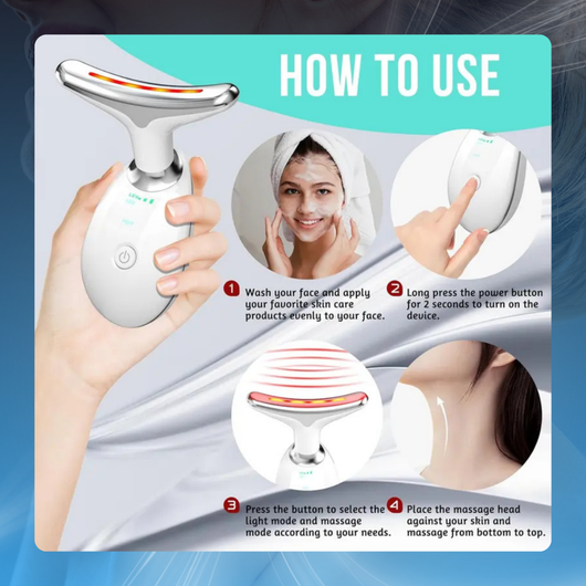 LED Face and Neck Tightening Massager