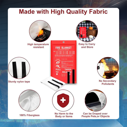 Fiberglass Emergency Fire Blanket