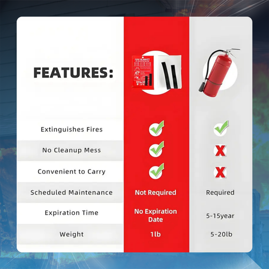 Fiberglass Emergency Fire Blanket