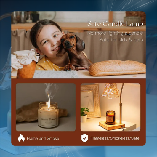 Flower Candle Warmer Lamp