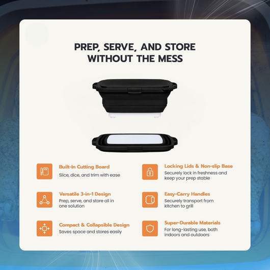 Collapsible Food Prep Tub