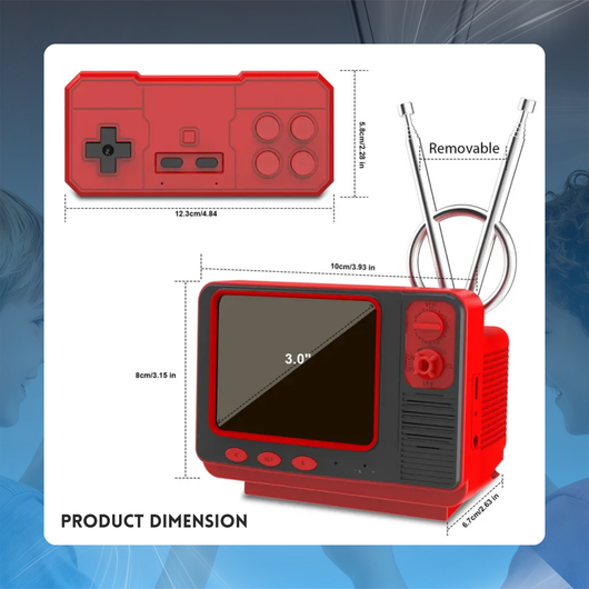 Mini Retro TV Game Console with 308 Games