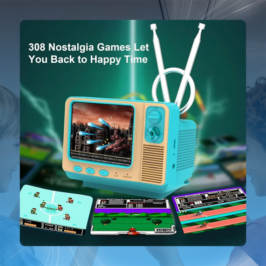 Mini Retro TV Game Console with 308 Games