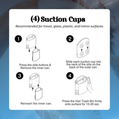 Wall Mounted Hair Trash Bin