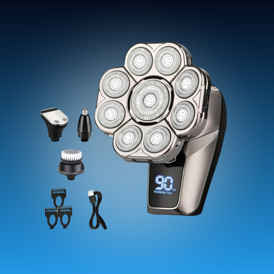 6-in-1 Electric Head Shaver & Grooming Kit