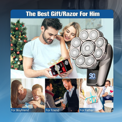 6-in-1 Electric Head Shaver & Grooming Kit