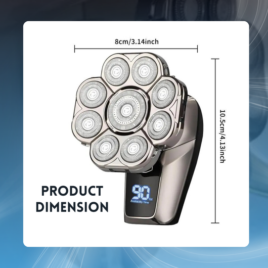 6-in-1 Electric Head Shaver & Grooming Kit