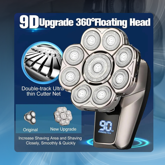 6-in-1 Electric Head Shaver & Grooming Kit