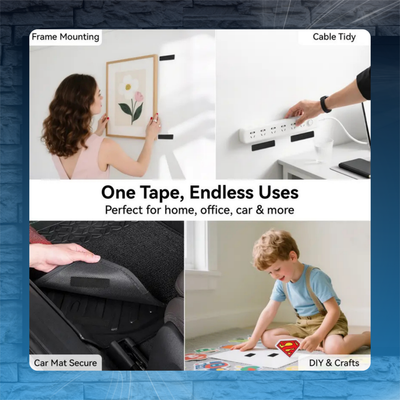 Reusable Heavy-Duty Hook & Loop Strips