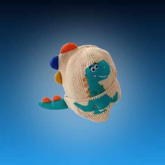 Kids Winter Dinosaur Earflap Beanie Hat